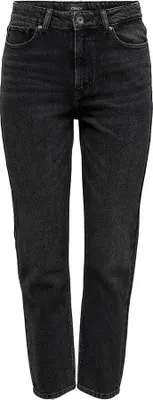 Produktbild von Only Emily Life Str Ankle Hochtaillierte Jeans Schwarz 27 / 34 Damen Schwarz 27