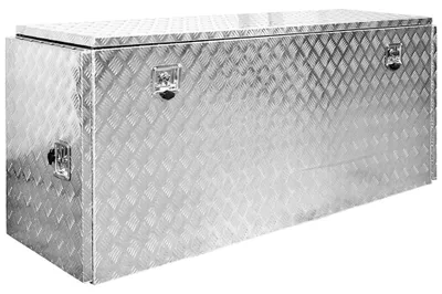 Produktbild von trucky Truckbox, Deichselbox Aluminium, Anhängerbox 15 Größen, Werkzeugkiste mit Schloss und Schlüssel, stabil und wasserdicht, Boxentyp:P801 (186 x 53,5 x 78,5cm)
