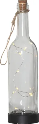 Produktbild von Star Trading 480-28, Leichte Dekorationsfigur, Transparent, IP44, Flasche, Silber, 1 Glühbirne(n)