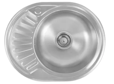 Produktbild von Proaja- 57x45cm Küchenspüle Edelstahl 304 Materialsträke 0,8 rund 1 Becken,Einbauspüle,Spüle Küche Abtropffläche