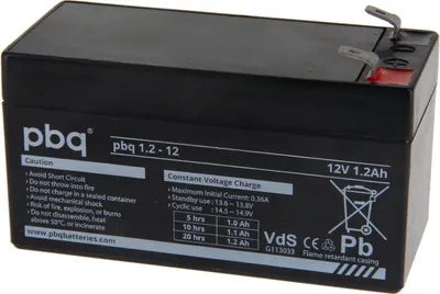 Produktbild von PBQ Bleiakku 1.2-12V, 12 V/ 1,2 Ah  12.0V
