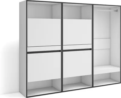 Immagine prodotto di COZY Scarpiera, 180x35x145cm, Camera da letto, Armadio Aperto, Bianco