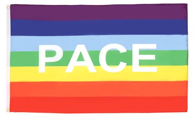 Friedensflagge Regenbogen 150x90 cm Polyester 100D