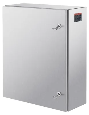 Produktbild von VEVOR NEMA Edelstahlgehäuse, 300 x 300 x 200 mm NEMA 4X Stahl Elektronikbox, IP66 wasserdicht & staubdicht, Außen-/Innenelektronikverbindungsbox, mit Montageschiene, 60 x 50 x 20 cm