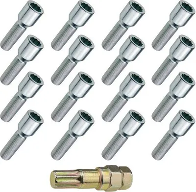 Image de 16x vis de roue M14x1.5, TORX, 40mm, vis en étoile, cône, 10R