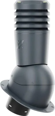 Produktbild von KRONO-PLAST Entlüfterkamin Ecoline für Blechdachziegel mit flachem Boden und Butyl-Dichtung (Anthrazit)