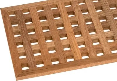 Image de ARC Marine Teak Block Grid Canvas 100 x 60 x 1.8cm