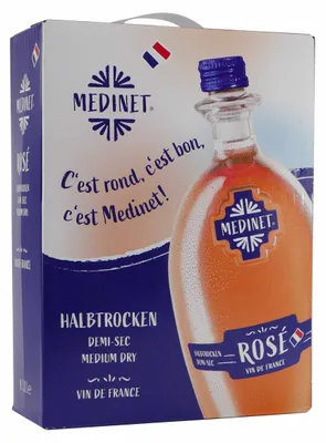 Produktbild von Medinet Rosé -halbtrocken- 3,0L BIB