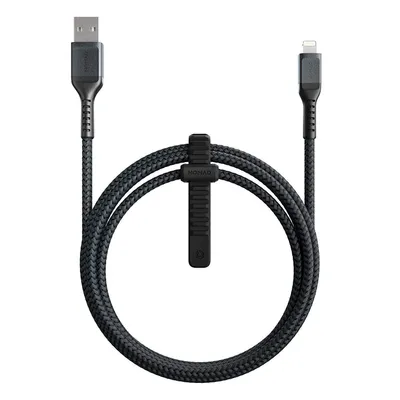 Produktbild von Nomad Rugged USB A zu Lightning Kabel iPhone Ladekabel 1,5m schwarz