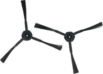 Produktbild von vhbw 2x Seitenbürste kompatibel mit Ariete Bricola 2717, 2713 Saugroboter - Reinigungsbürsten Set, schwarz