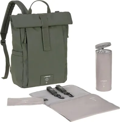 Produktbild von LÄSSIG GRE Rolltop Up Wickeltasche/Rucksack Rucksack oliv