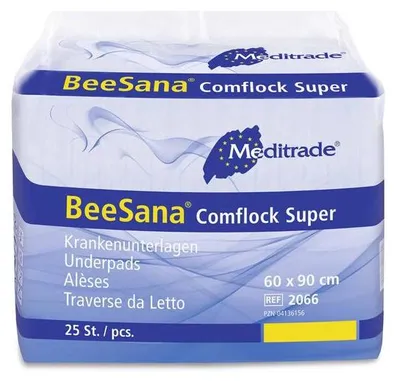 Immagine prodotto di Meditrade BeeSana® Comflock Super Protezioni per letti 40 x 60 cm | Confezione (50 pezzi)