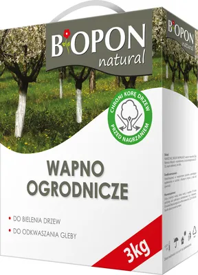 Immagine prodotto di Calce per orticoltura per la scottatura degli alberi e la disacidificazione del terreno BIOPON 3 kg
