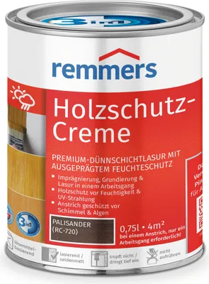 Produktbild von Remmers Holzschutz-Creme 3in1 palisander (RC-720) 0,75 l, Holzlasur aussen