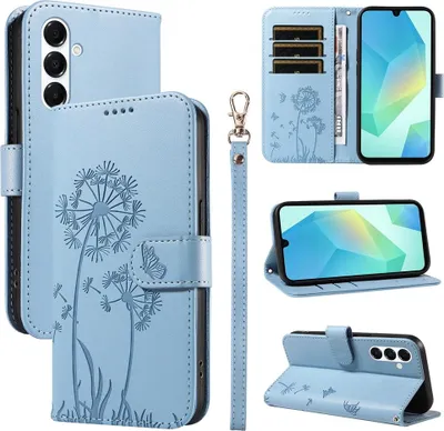Produktbild von Samsung Galaxy A17 Hülle - Coverup Pusteblume Klapphülle - Hellblau