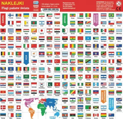 Image de Autocollants. Drapeaux du monde