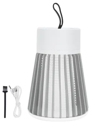 Zdjęcie produktu dla Lampa przeciw komarom, ręczna, elektroniczna, ultrafioletowa, do użytku domowego na zewnątrz, szaro-biała