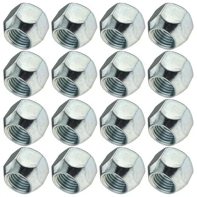 Immagine prodotto di 16x Dadi ruota aperta Dadi M12x1,5 con collare conico SW19 Nero Argento