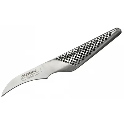 Produktbild von Global GS-8 Schälmesser - 7 cm, Cromova 18 Stahl, gebogene Klinge