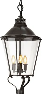 Produktbild von Casa Padrino Luxus Laterne - Luxus Hängeleuchte Rotguss Durchmesser 33 x H 73 cm