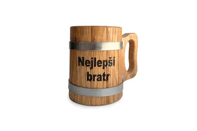 Immagine prodotto di Tazza di legno da 0,5 litri - Best Brother