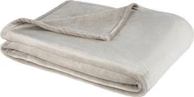 Produktbild von Kuscheldecke Flauschig 180x220 cm grau warm kuschelig weich Nicki Fleecedecke