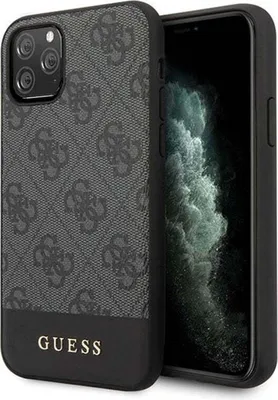 Produktbild von Guess Hard Case 4G Stripe für iPhone 11 Pro Max grau Hülle Cover