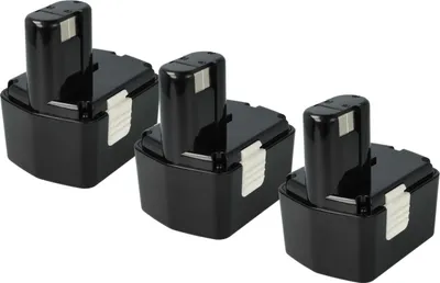 Produktbild von vhbw 3x Akku Ersatz für Hitachi EB 14H, EB 14S für Werkzeug (2100 mAh, NiMH, 14,4 V)