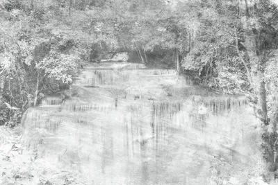 Produktbild von Fototapete - Waterfall Abstract I 375x250cm - Vliestapete