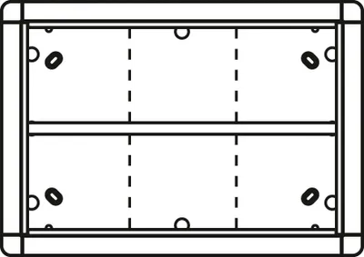 Produktbild von Ritto Portier AP-Rahmen ws 6-fach, 326x230mm 1883670