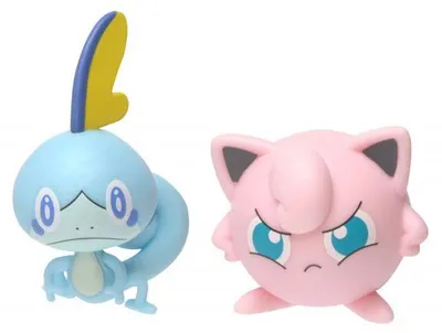 Image de Coffret 2 pokémon battle figure larmeleon + rondoudou - pokémon - figurine action - 97627