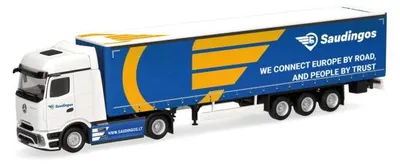 Produktbild von Herpa 320924 - 1:87 MB Actros L ProCabin Bigspace Gardinenplanen-Sattelzug - Neu