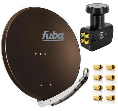 Produktbild von Fuba DAA 850 B Sat Anlage Schüssel Braun PremiumX Quad LNB 8x F-Stecker