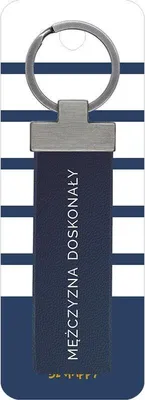 Produktbild von Geschenk-Schlüsselanhänger mit der Aufschrift „Der perfekte Mann“ – Be-Happy Gifts