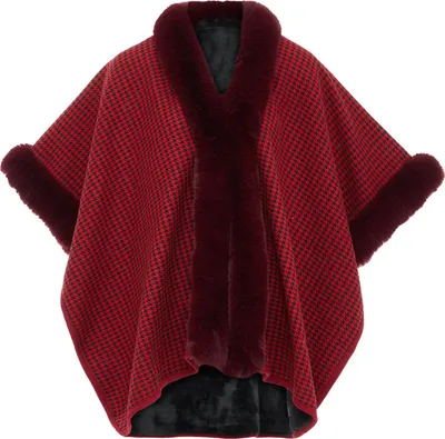 Produktbild von OSHA damen strickponcho - rot, M