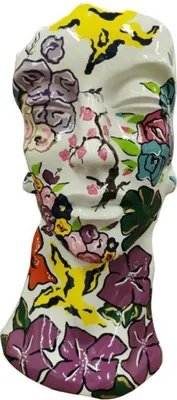 Produktbild von Casa Padrino Luxus Designer Deko Büste Mehrfarbig H. 70 cm - Abstrakte Deko Skulptur Büste - Wohnzimmer Deko Figur Büste - Garten Deko Figur Büste - Luxus Deko Büsten - Abstrakte Designer Büsten