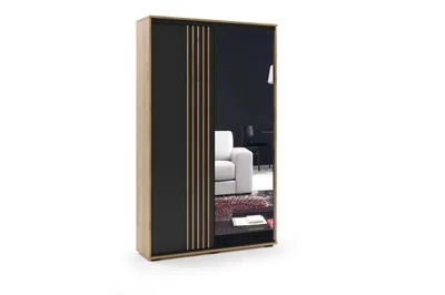 Produktbild von MILO Kleiderschrank mit Schiebetüren und Spiegel – 175 × 62 × 215 cm