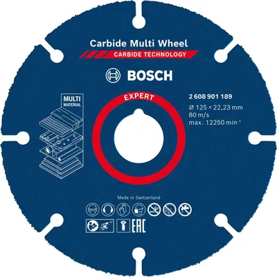 Obrázek produktu pro Bosch 2608901189 Bosch  Carbide Multiwheel 125x22 23mm EXPERT