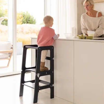 Productafbeelding van Montessori Leertoren 2-in-1 - Zwart