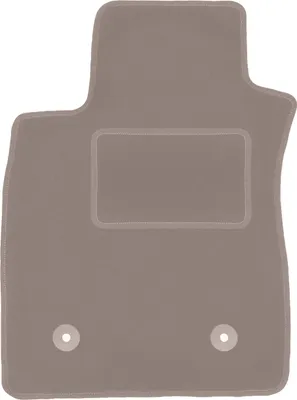 Produktbild von Fahrerfußmatte Velours beige passend für Renault Clio IV (2013-, Grandtour, Kombi, Schrägheck) – mit Befestigungen – passgenau