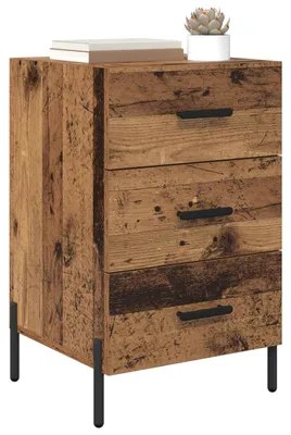 Obrázok produktu pre vidaXL Nočný stolík so zásuvkami z regenerovaného dreva 40 x 40 x 66 cm materiál na báze dreva
