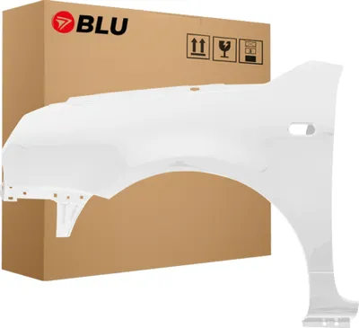 Produktbild von BLU Kotflügel Passend für VW Volkswagen Lupo LB9A Links Weiss CandyWeiss | 1998-2005 | Vorderseite Vorne | Lackiert | Einbaufertig