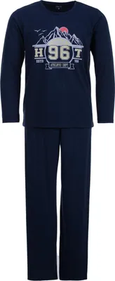 Produktbild von Pyjama Set Langarm - Colorado 96, Farbe:navy, Größe:L