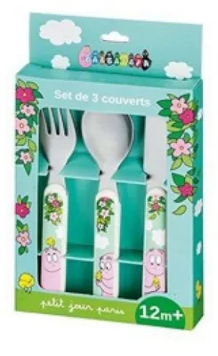 Produktbild von Petit Jour Paris BA903H Barbapapa Baby-Besteck-Set