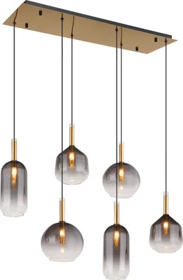 Produktbild von Globo Lighting Hängeleuchte Metall messingfarben, 6x G9 LED