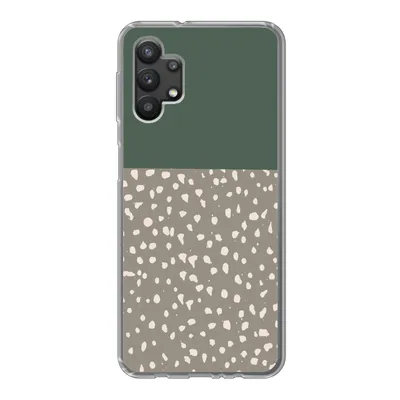 Produktbild von MuchoWow® Handyhülle Schutzhülle Hülle für Samsung Galaxy A32 5G Polka dot - Grün - Muster Silikon Softcase Handy Hülle - Softcase