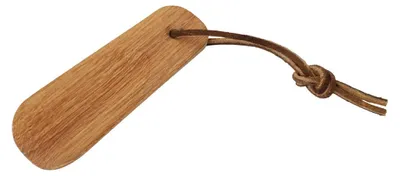 Produktbild von Redecker Schuhlöffel 11 cm , mit braunem Lederband