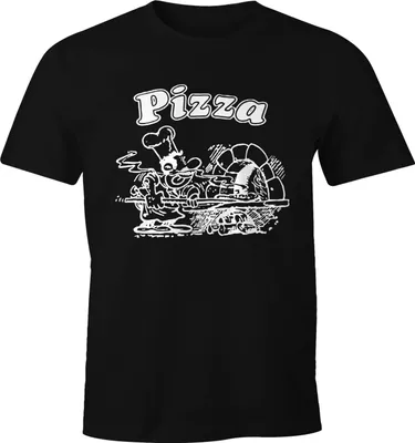 Produktbild von Pizza Shirt Schachtel Motiv Italiano Italien Fun-Shirt Moonworks®  L