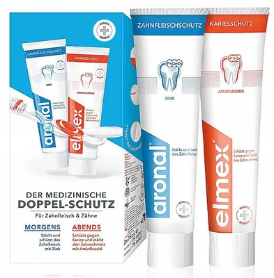 Zdjęcie produktu dla aronal elmex Set Zahncreme 2x 75 ml