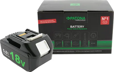 Produktbild von PATONA Premium Akku für Makita BL1850 LED 18V 5.0Ah Ersatzakku Li-Ion für LXT-Serie
